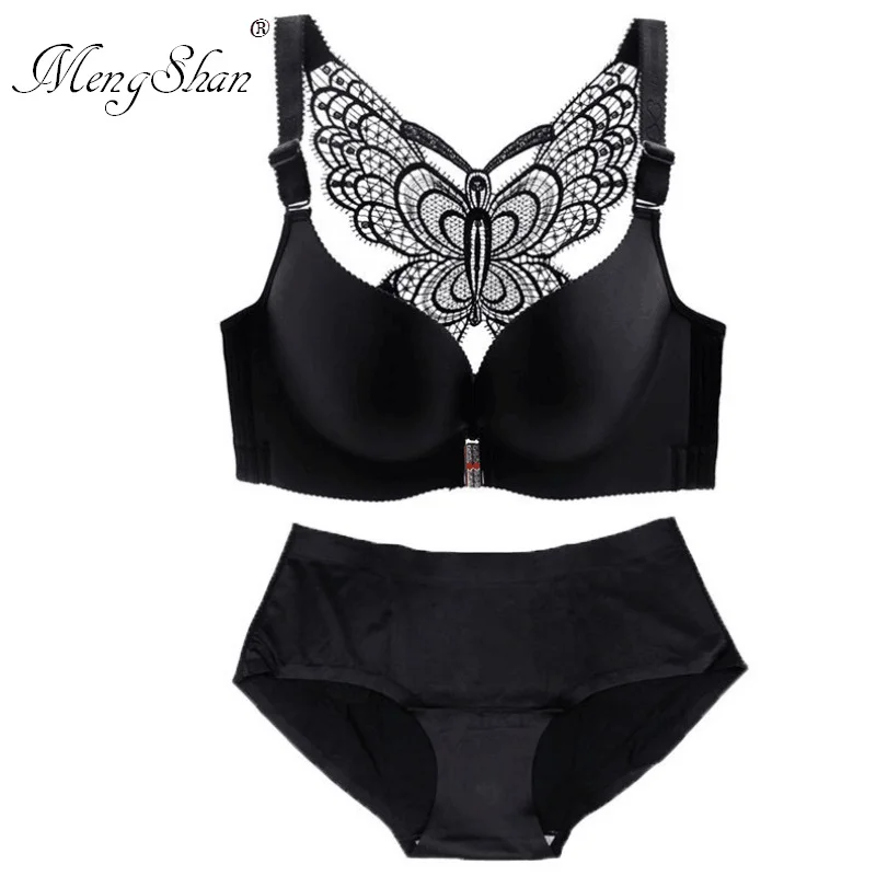 MengShan Front Button Large Bra Suit without Ring Beautiful Back of Leopard-print Butterfly big size bra set for women ABCDE cup
MengShan Front Button Large Bra Suit without Ring Beautiful Back of Leopard-print Butterfly big size bra set for women ABCDE cup