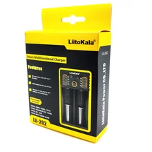 

LiitoKala Lii-100 lii-202 18650 Battery Charger For 26650 16340 RCR123 14500 LiFePO4 1.2V Ni-MH Ni-Cd Rechareable Battery