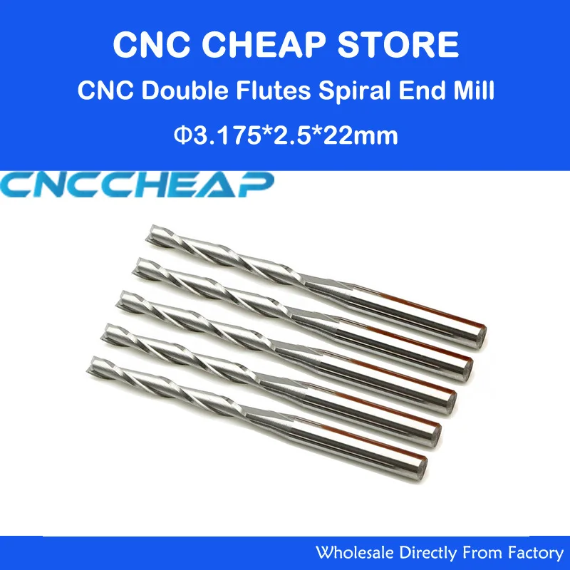 10x 2.5mm Carbide CNC Double/Two Flute Spiral Bits CEL 22mm end mills engraving router cutters
10x 2.5mm Carbide CNC Double/Two Flute Spiral Bits CEL 22mm end mills engraving router cutters