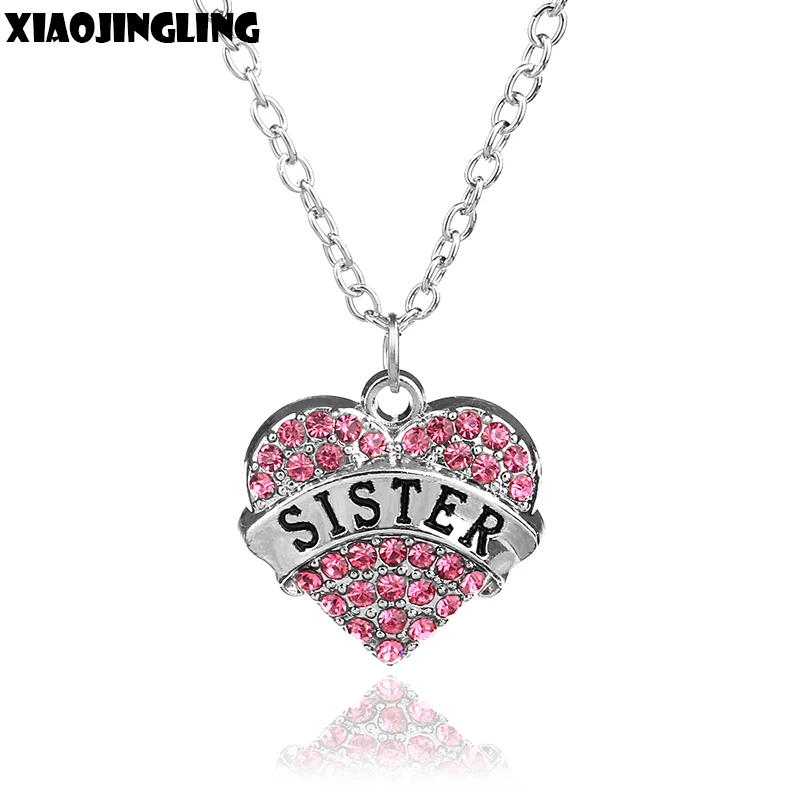XIAOJINGLING Trendy Blue/White Crystal Rhinestones Heart Pendant Necklace Fashion Birthday Party Sister's Gift Length Necklace
XIAOJINGLING Trendy Blue/White Crystal Rhinestones Heart Pendant Necklace Fashion Birthday Party Sister's Gift Length Necklace
