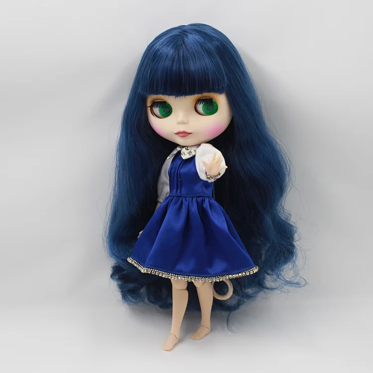 Neo Blyth doll with joint body dark blue long hair with bangs 1/6 bjd doll diy face bythe dolls for sale
Neo Blyth doll with joint body dark blue long hair with bangs 1/6 bjd doll diy face bythe dolls for sale