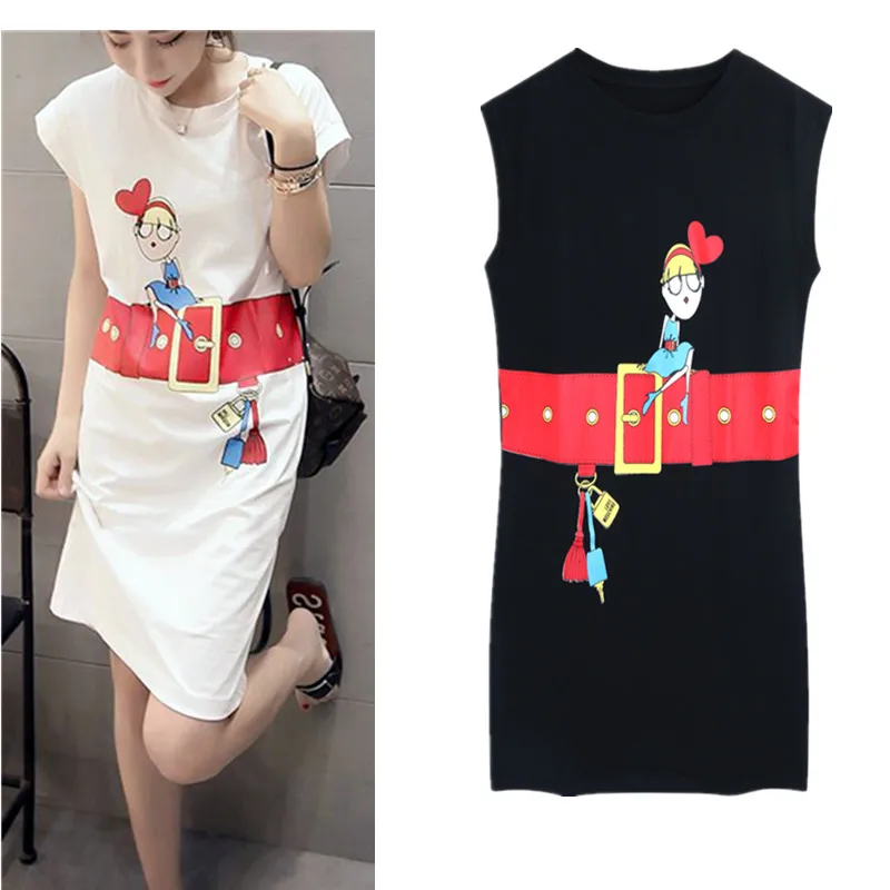 Vestidos Women Summer Casual Cartoon Dress Print Short Sleeve Dresses Fashion Mini Ruffles Dress Cute Straight Vestido NS402
Vestidos Women Summer Casual Cartoon Dress Print Short Sleeve Dresses Fashion Mini Ruffles Dress Cute Straight Vestido NS402