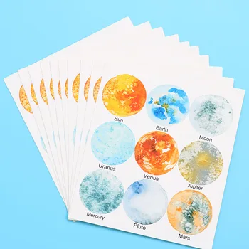 Retro Color Planet Round Seal Sticker Cake Baking Seal Sticker Mobile Phone Album Decoration Sticker 90pcs / 10 Sheets
Retro Color Planet Round Seal Sticker Cake Baking Seal Sticker Mobile Phone Album Decoration Sticker 90pcs / 10 Sheets