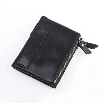 Hot Vintage Men Genuine Leather Zipper Bifold Short Wallet Card Holder Coin Purse 
Hot Vintage Men Genuine Leather Zipper Bifold Short Wallet Card Holder Coin Purse