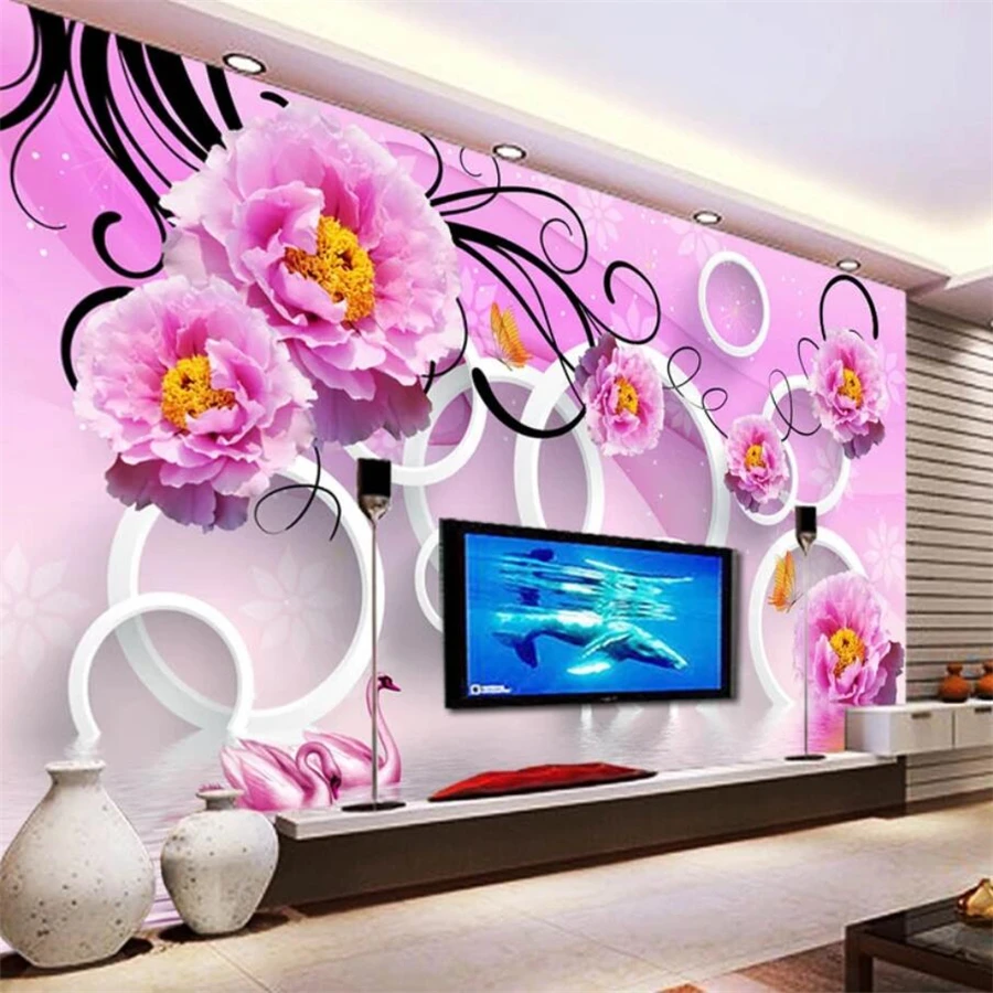 beibehang Custom wallpaper 3d mural water flower reflection 3D TV background wall living room bedroom wallpaper papel de parede
beibehang Custom wallpaper 3d mural water flower reflection 3D TV background wall living room bedroom wallpaper papel de parede