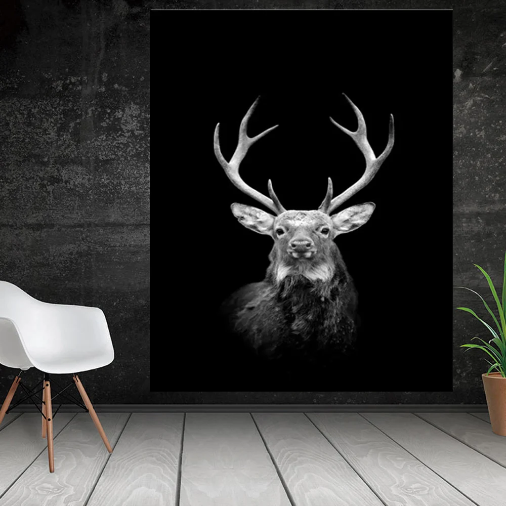 Poster Art Forest Deer Woodland Nordic Posters and Prints Black and white art Picture for Living Room Wall Art Canvas Print
Poster Art Forest Deer Woodland Nordic Posters and Prints Black and white art Picture for Living Room Wall Art Canvas Print