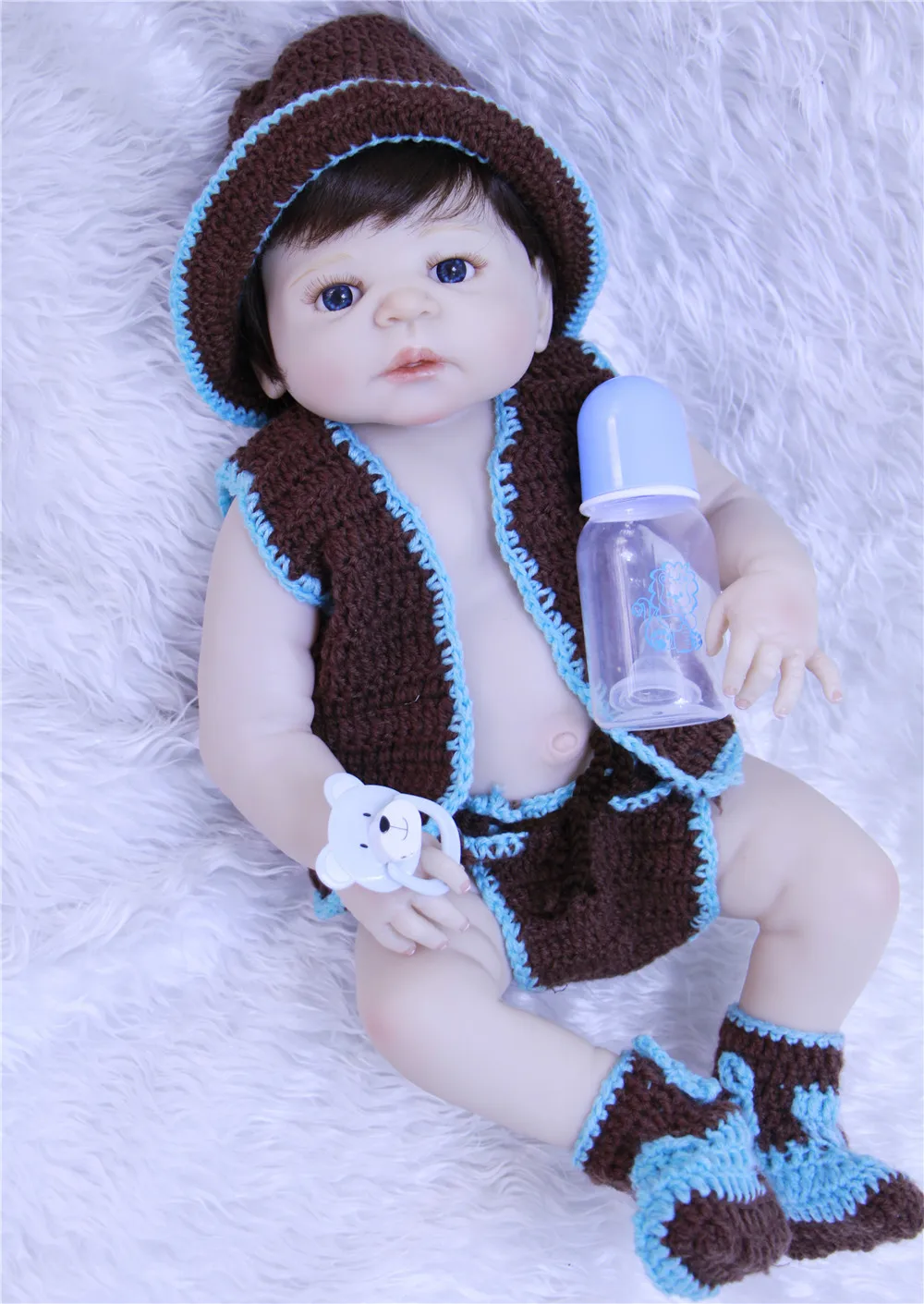 Soft baby alive full Silicone Reborn Dolls Baby real Doll Reborn boy Boneca BeBe Reborn Doll For Girls toys blue eyes for chlid
Soft baby alive full Silicone Reborn Dolls Baby real Doll Reborn boy Boneca BeBe Reborn Doll For Girls toys blue eyes for chlid
