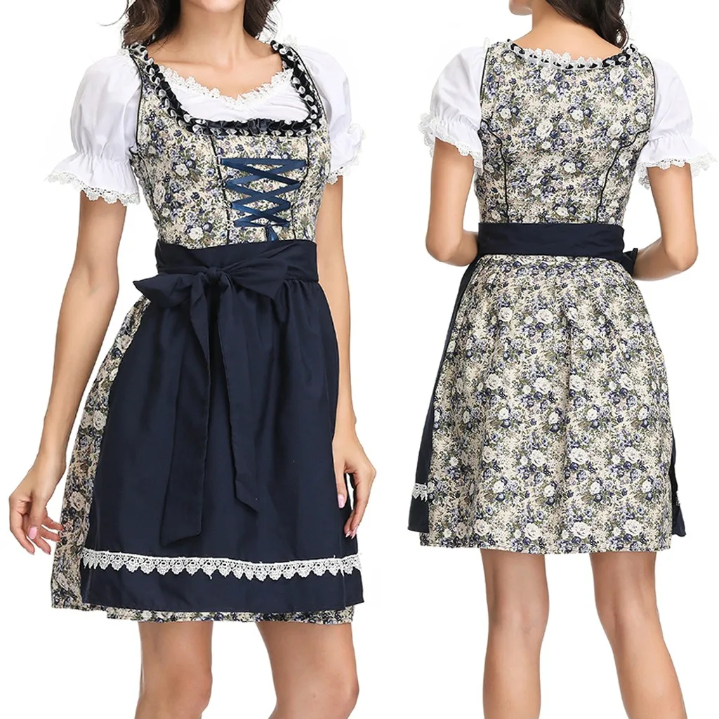 Women's 3 Pieces Dirndl Dress Bavarian Beer Festival Cosplay Costumes платье летнее robe femme ropa mujer
Women's 3 Pieces Dirndl Dress Bavarian Beer Festival Cosplay Costumes платье летнее robe femme ropa mujer