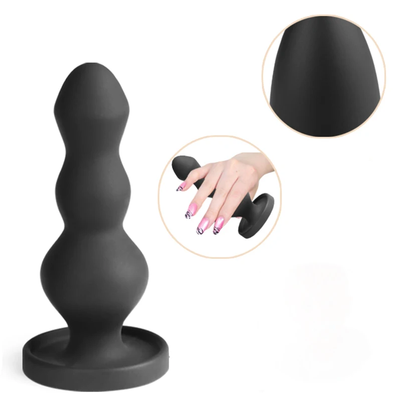 Big Size Silicone Anal Plug Dildo Anal G Spot Stimulate Anal Beads Plug Prostate Massager Adult Products Sex Toys For Woman Men