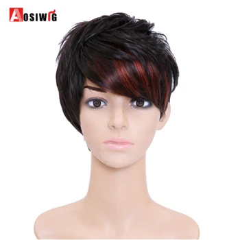 AOSI WIG Heat Resistant Synthetic Short Pixie Cuts Wigs for African American Black Women Female Wig Natural Hair
AOSI WIG Heat Resistant Synthetic Short Pixie Cuts Wigs for African American Black Women Female Wig Natural Hair