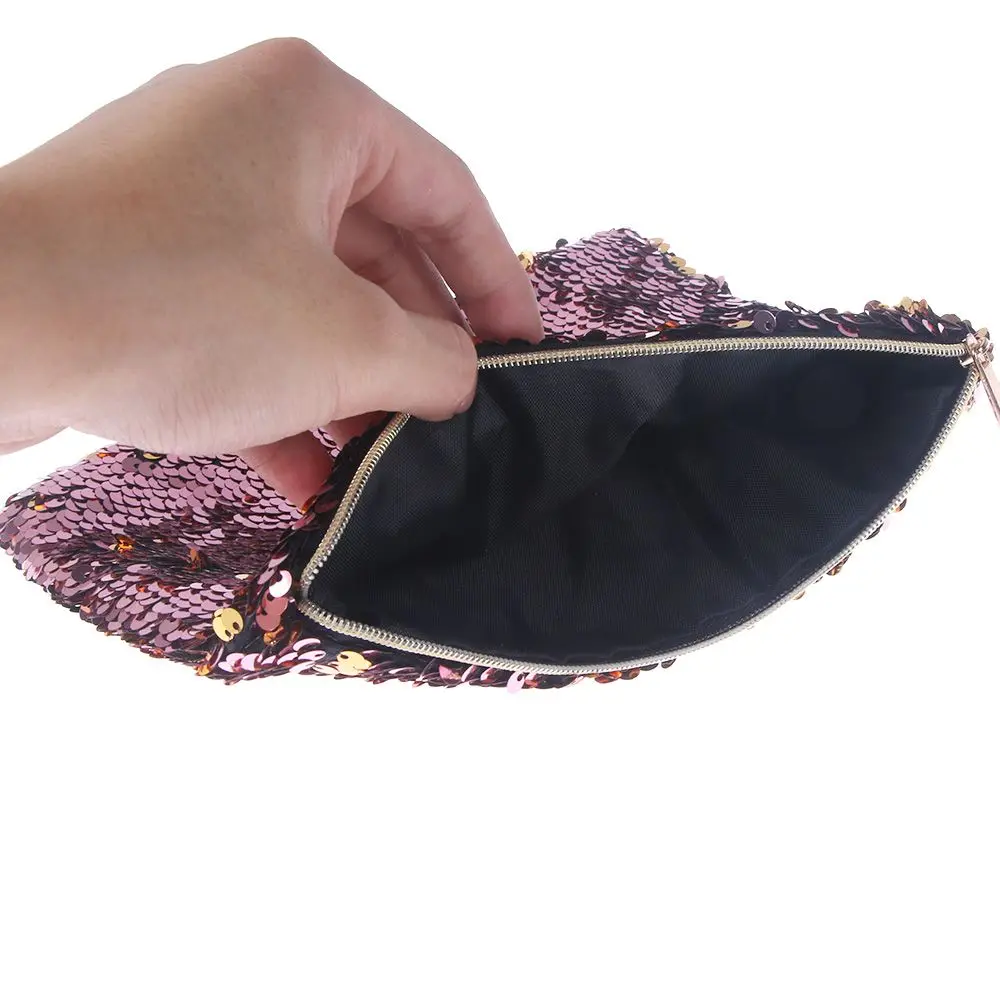 Hot Sale Ladies Sequins Cosmetic Bag Zipper Cosmetic Bag Fashion Double-sided Color Cosmetic Bag for Party women toiletry bag
Hot Sale Ladies Sequins Cosmetic Bag Zipper Cosmetic Bag Fashion Double-sided Color Cosmetic Bag for Party women toiletry bag