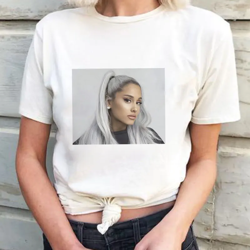 2019New Ariana Grande Print Vogue Casual T-shirt Women Short Sleeve Harajuku Streetwear T Shirt 90S Clothes Hot Sale Tops Tshirt
2019New Ariana Grande Print Vogue Casual T-shirt Women Short Sleeve Harajuku Streetwear T Shirt 90S Clothes Hot Sale Tops Tshirt