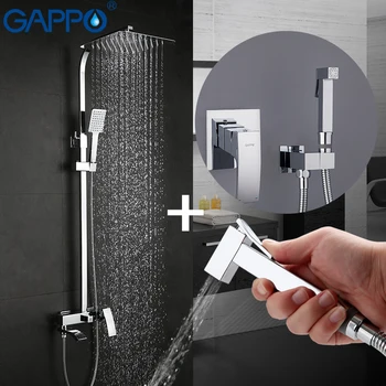 GAPPO shower faucets wall mount bidet faucet Rainfall shower mixer tap muslim toilet
GAPPO shower faucets wall mount bidet faucet Rainfall shower mixer tap muslim toilet