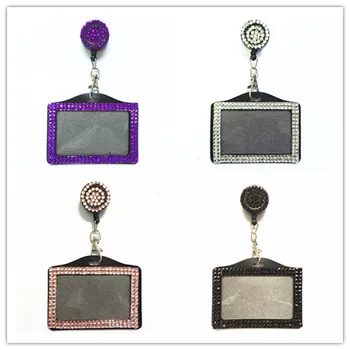 New Arrival 3pcs/lot Horizontal Rhinestone ID Card Badge Holder with Bling Crystal Retractable Reels Office School Supplies
New Arrival 3pcs/lot Horizontal Rhinestone ID Card Badge Holder with Bling Crystal Retractable Reels Office School Supplies
