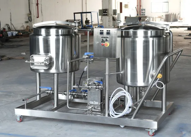 50L Two Vessels Brewhoue Stainless Steel Mash Lauter Tun and Kettle Whirlpool Tun
50L Two Vessels Brewhoue Stainless Steel Mash Lauter Tun and Kettle Whirlpool Tun