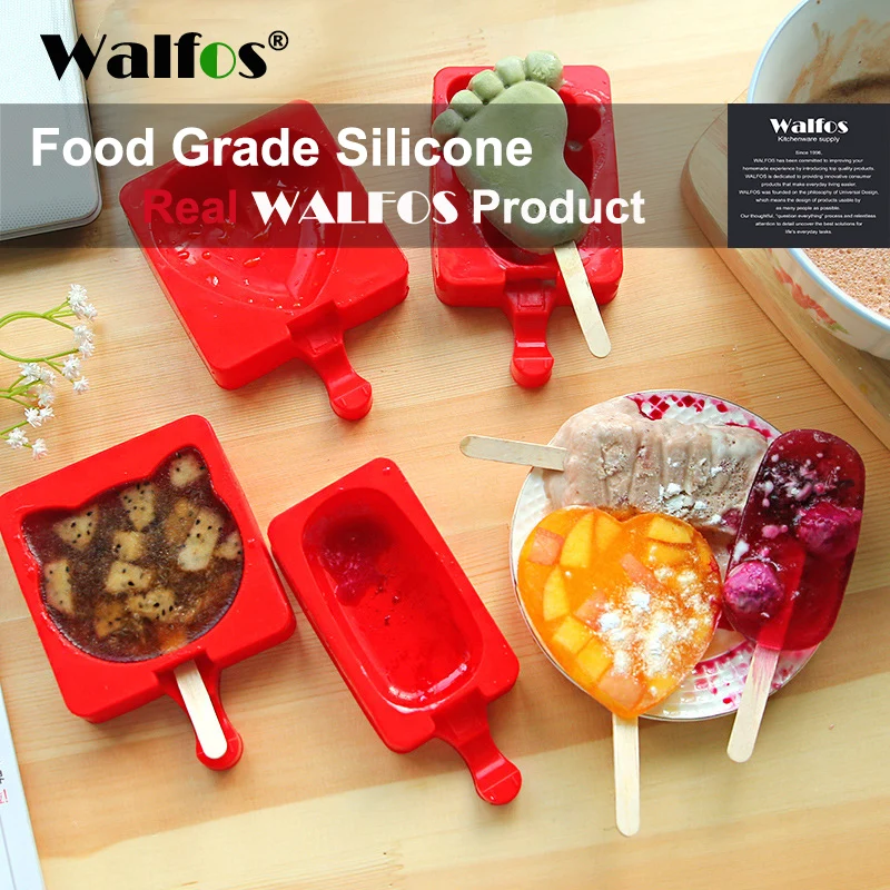 WALFOS food grade Silicone Ice Cream Mold Popsicle Molds Popsicle Maker Holder Cartoon DIY Frozen Ice Mould Popsicle Sticks
WALFOS food grade Silicone Ice Cream Mold Popsicle Molds Popsicle Maker Holder Cartoon DIY Frozen Ice Mould Popsicle Sticks