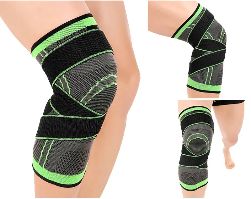 3D weaving Knee brace support professional protective Straps Pressurized sport knee pad for basketball tennis hiking cycling 3D weaving Knee brace support professional protective Straps Pressurized sport knee pad for basketball tennis hiking cycling