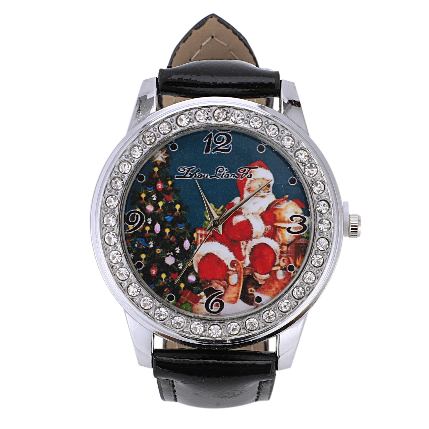 ZhouLianFa Women Artificial Leather Christmas Father Tree Rhinestone Quartz Analog Wrist Watch 22cm
ZhouLianFa Women Artificial Leather Christmas Father Tree Rhinestone Quartz Analog Wrist Watch 22cm