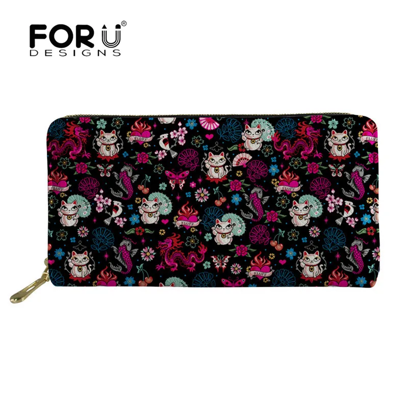 FORUDESIGNS Wallet Female Lucky Cat Maneki Neko Leather Wallets Woman Fashion Clutch Casual Purses Party Portomonee Long Coin
FORUDESIGNS Wallet Female Lucky Cat Maneki Neko Leather Wallets Woman Fashion Clutch Casual Purses Party Portomonee Long Coin