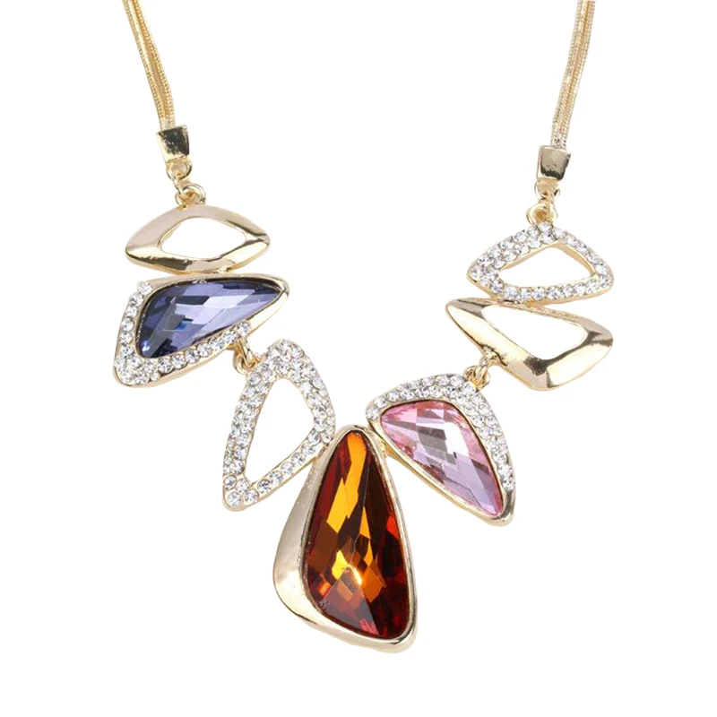 Hyperbole Big Necklaces & Pendants For Women Vintage Punk Geometric Crystal Pendant Necklace Classic Gold-Color Fine Jewelry
Hyperbole Big Necklaces & Pendants For Women Vintage Punk Geometric Crystal Pendant Necklace Classic Gold-Color Fine Jewelry