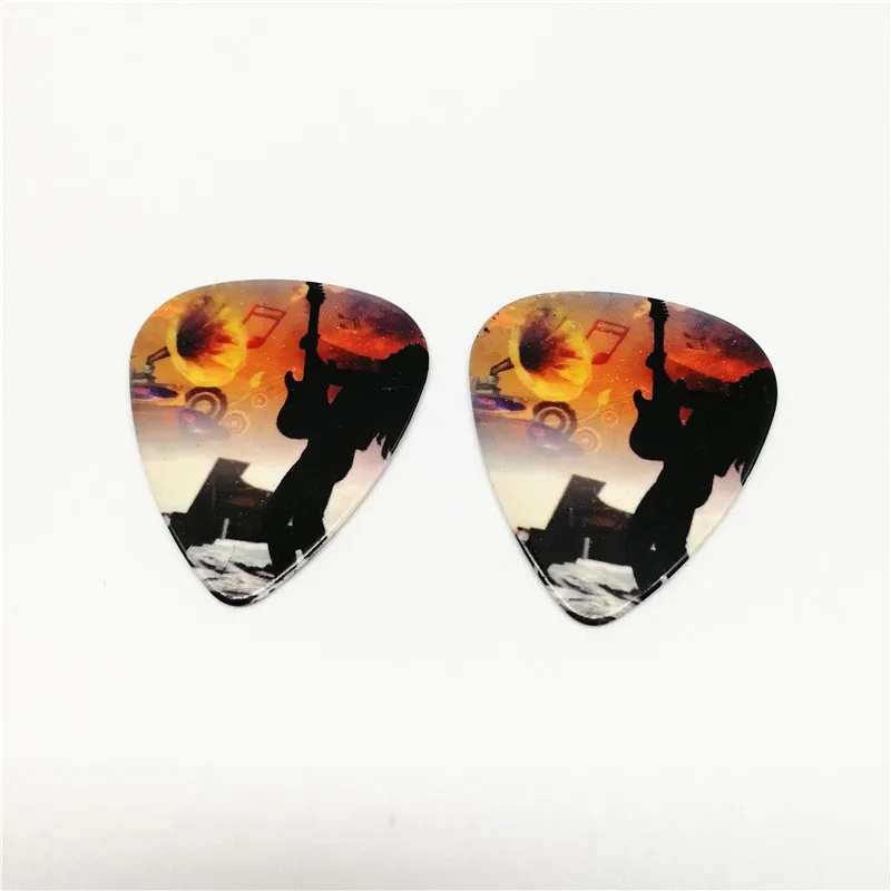 500pcs/lot Customized Colorful Printing Design Eco-Friendly Material Celluloid Guitar Picks 0.46mm Thin Thickness for Guitar
500pcs/lot Customized Colorful Printing Design Eco-Friendly Material Celluloid Guitar Picks 0.46mm Thin Thickness for Guitar