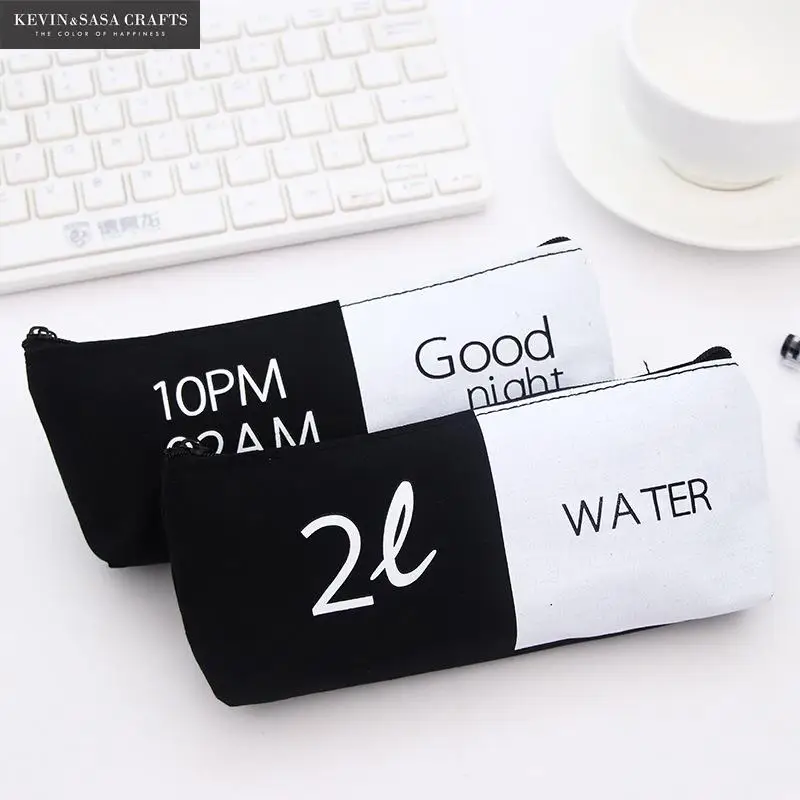 Black Pencil Case White Fabric School Supplies Bts Stationery Gift School Cute Pencil Box Pencilcase Pencil Bag School Tools
Black Pencil Case White Fabric School Supplies Bts Stationery Gift School Cute Pencil Box Pencilcase Pencil Bag School Tools
