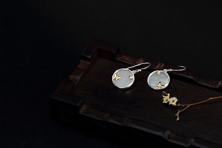 agate silver earrings for girls 9