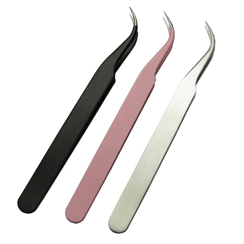 Fashion Pink Black Stainless Steel Mink Eyelash Extension Straight Or Bend Optional Tweezers Professional Eye Lashes Tweezers
Fashion Pink Black Stainless Steel Mink Eyelash Extension Straight Or Bend Optional Tweezers Professional Eye Lashes Tweezers