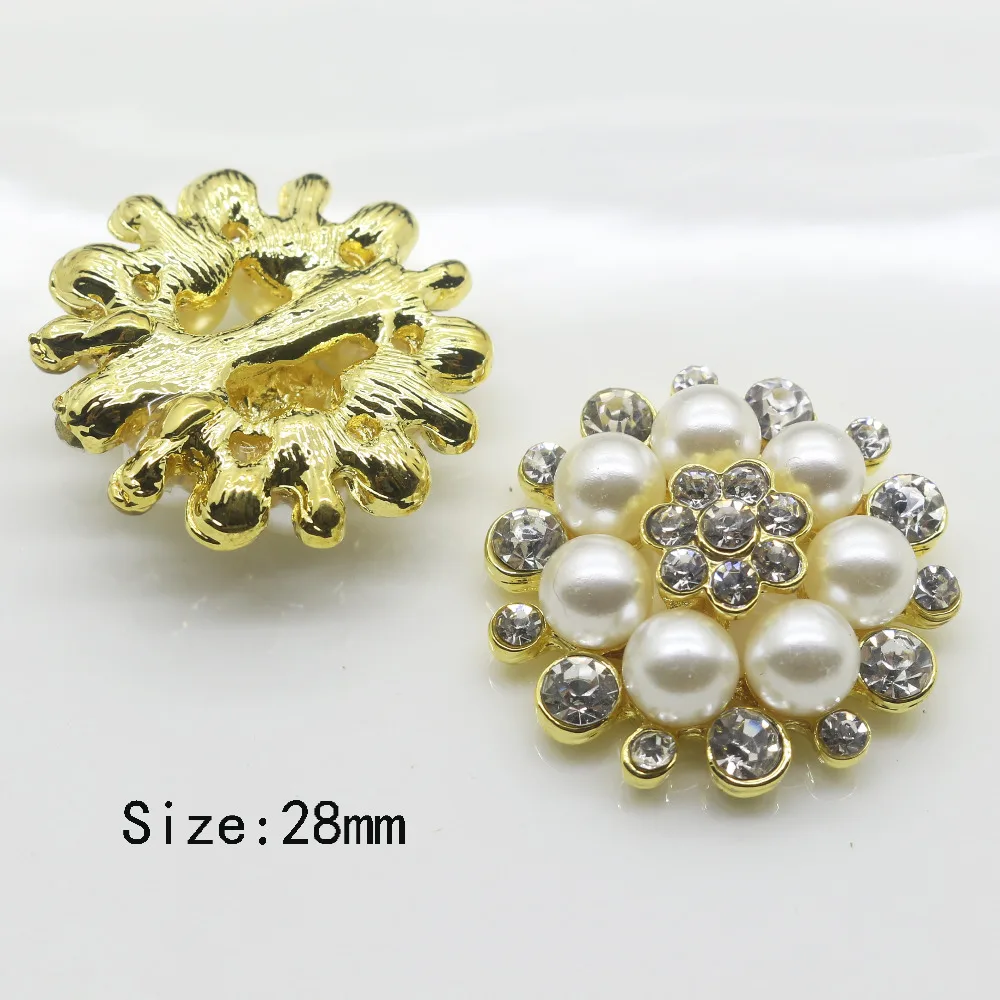 5pcs/lot/28MM Round metal Rhinestone pearl Sewing for clothing Bottons/ Wedding dress buttons Hair accessories
5pcs/lot/28MM Round metal Rhinestone pearl Sewing for clothing Bottons/ Wedding dress buttons Hair accessories
