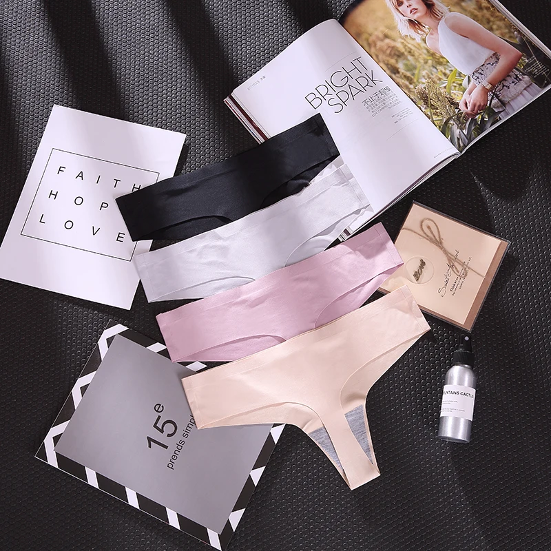 Women Underwear Sexy Lingerie Panties for Women Silk String Thongs Seamless G-String Briefs Panties Underwear 4Pcs/Lot P0101
Women Underwear Sexy Lingerie Panties for Women Silk String Thongs Seamless G-String Briefs Panties Underwear 4Pcs/Lot P0101