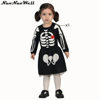 Halloween 70-80cm Small Size Little Kids' Skeleton Body Print Scary Costume Full Sleeve Turtleneck Strech Cosplay Dress
Halloween 70-80cm Small Size Little Kids' Skeleton Body Print Scary Costume Full Sleeve Turtleneck Strech Cosplay Dress
