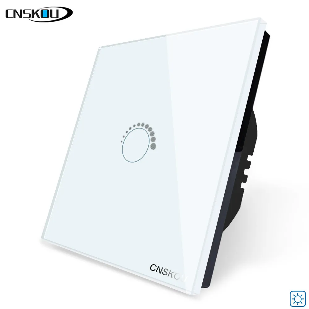 Cnskou EU/UK Standard Touch Dimmer Switch 1 Gang Wall Light Adjust Light Smart Automation Waterproof Switch, AC110-220V
Cnskou EU/UK Standard Touch Dimmer Switch 1 Gang Wall Light Adjust Light Smart Automation Waterproof Switch, AC110-220V