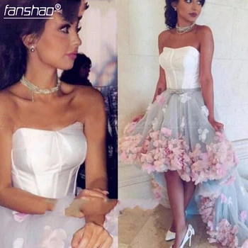 Hi Low White Evening Dresses 2019 A-line Ball Gown Sweetheart Tulle Flower Islamic Dubai Saudi Arabic Long Formal Evening Gown
Hi Low White Evening Dresses 2019 A-line Ball Gown Sweetheart Tulle Flower Islamic Dubai Saudi Arabic Long Formal Evening Gown