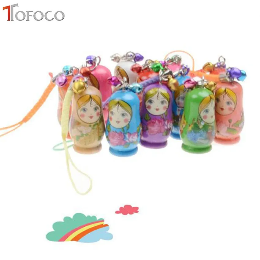 TOFOCO 5PCS Russian Nesting Dolls Toy Wooden Doll Keychain Phone Babushka Matryoshka Hand Painted Handmade
TOFOCO 5PCS Russian Nesting Dolls Toy Wooden Doll Keychain Phone Babushka Matryoshka Hand Painted Handmade