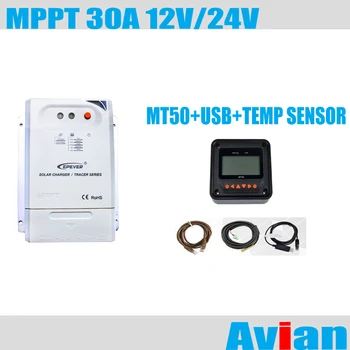 Epever MPPT solar controller 30A 12V/24 Tracer3210CN with MT50 remote meter USB communication cable and temperature sensor
Epever MPPT solar controller 30A 12V/24 Tracer3210CN with MT50 remote meter USB communication cable and temperature sensor