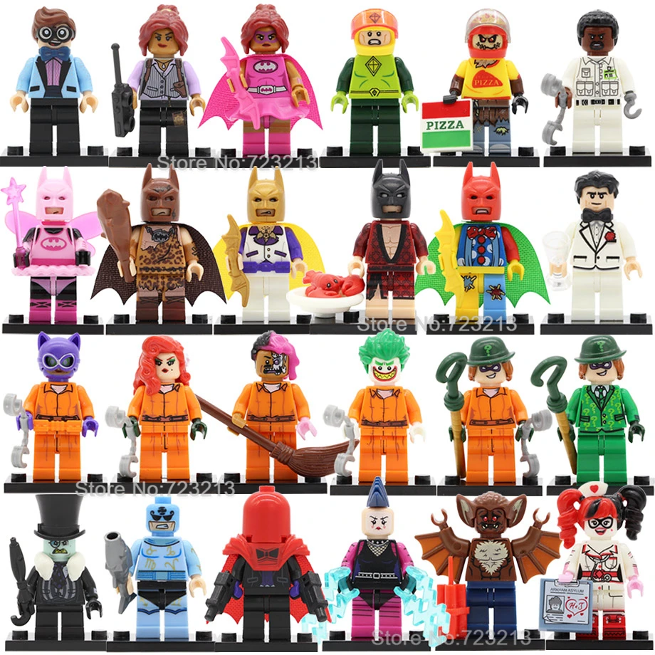 Single Sale Fairy Lobster Batman Figure DC Super Hero Zodiac Master Mime Man-Bat Two-Face Barbara Building Blocks Models Toys
Single Sale Fairy Lobster Batman Figure DC Super Hero Zodiac Master Mime Man-Bat Two-Face Barbara Building Blocks Models Toys