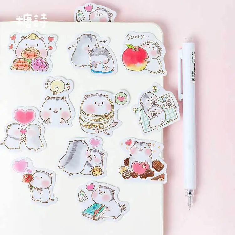45pcs/1pack Kawaii Stationery Stickers Hamster Malong Travel Diary Planner Decorative Mobile Stickers Scrapbooking Craft
45pcs/1pack Kawaii Stationery Stickers Hamster Malong Travel Diary Planner Decorative Mobile Stickers Scrapbooking Craft