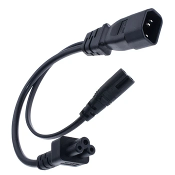 Y Splliter Power Cord IEC320 C14 Plug 3-Prong Male Power Cable Cord AC Power Adapter to C5+ C7 Female,30CM
Y Splliter Power Cord IEC320 C14 Plug 3-Prong Male Power Cable Cord AC Power Adapter to C5+ C7 Female,30CM