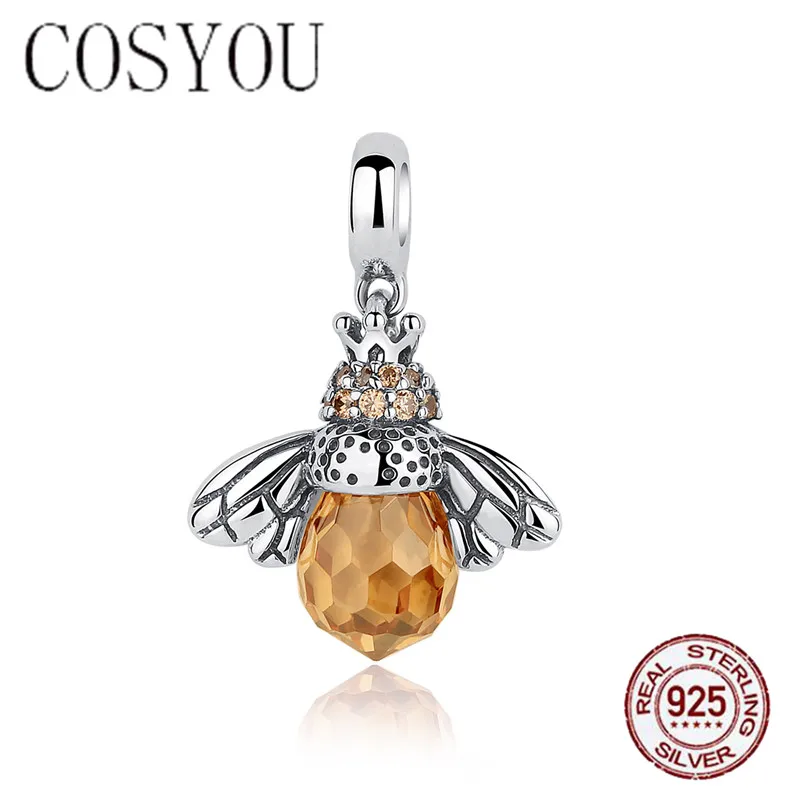 COSYOU 2019 100 % 925 Sterling Silver Orange Wing Animal Bee Pendants charms fit for bracelets & necklace women girl gift SCC035
COSYOU 2019 100 % 925 Sterling Silver Orange Wing Animal Bee Pendants charms fit for bracelets & necklace women girl gift SCC035