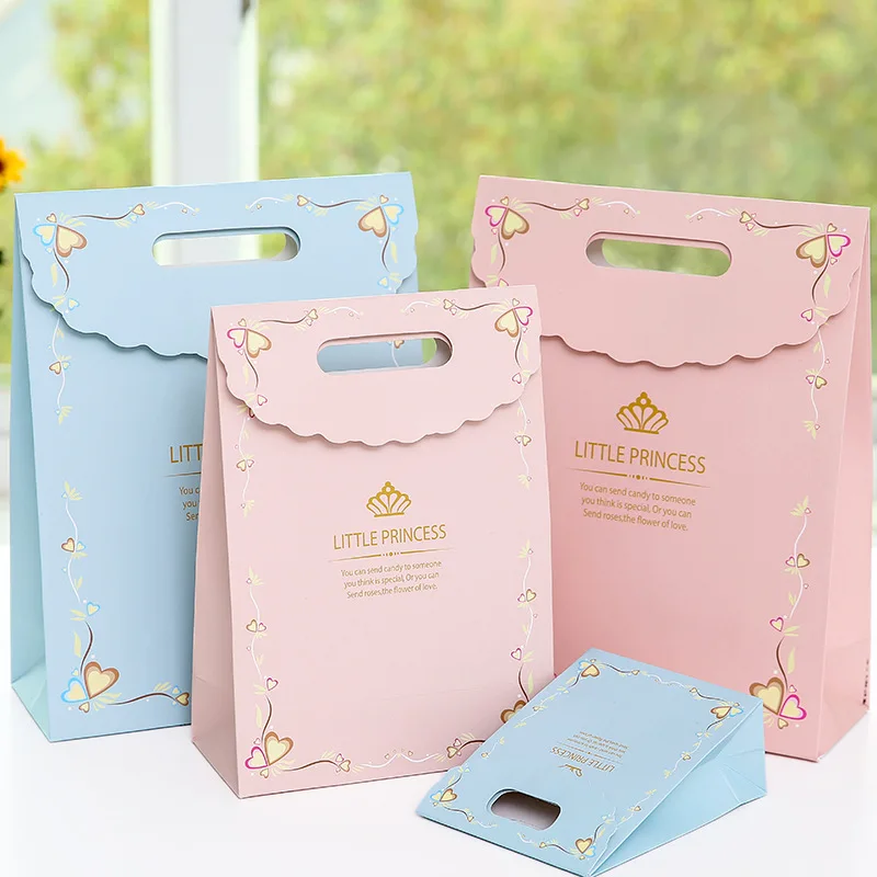 5pcs Paper Bag Little Prinecess Pink Blue Paper Gift Bag Wedding Gift Packaging Craft Birthday Party Supplies Bag with Handles
5pcs Paper Bag Little Prinecess Pink Blue Paper Gift Bag Wedding Gift Packaging Craft Birthday Party Supplies Bag with Handles