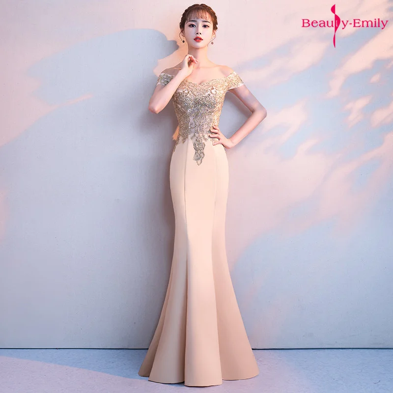 Женское вечернее платье с юбкой годе Beauty Emily, Элегантное Длинное платье с открытыми плечами и полурукавами, аппликацией из бусин и роскошными рюшами, 2019
Женское вечернее платье с юбкой годе Beauty Emily, Элегантное Длинное платье с открытыми плечами и полурукавами, аппликацией из бусин и роскошными рюшами, 2019