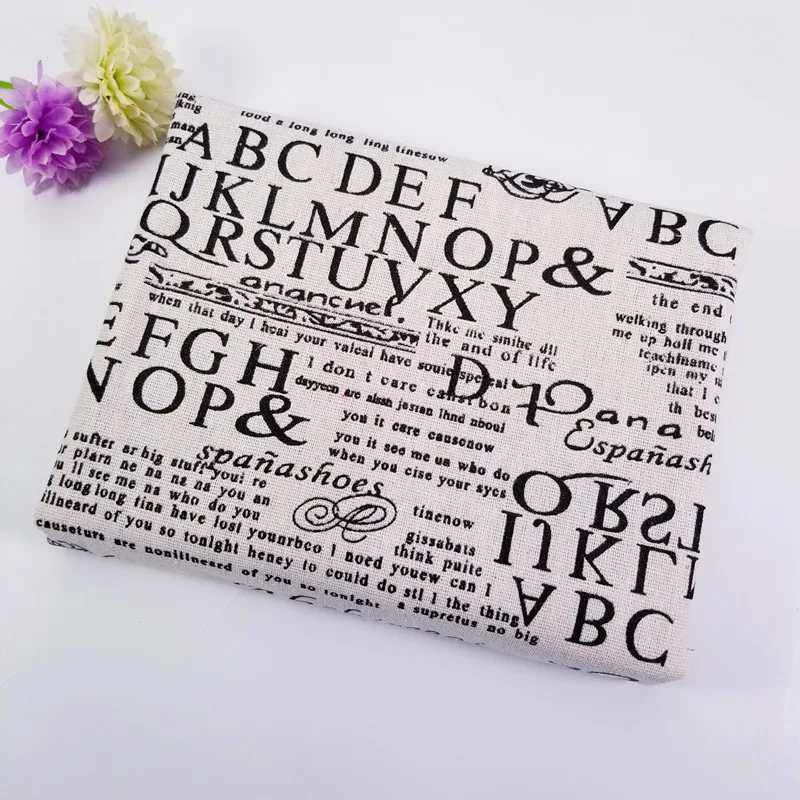 By meter cotton and linen fabric Printed English Letter for for DIY sofa curtain tablecloth cotton Cloth Material
By meter cotton and linen fabric Printed English Letter for for DIY sofa curtain tablecloth cotton Cloth Material
