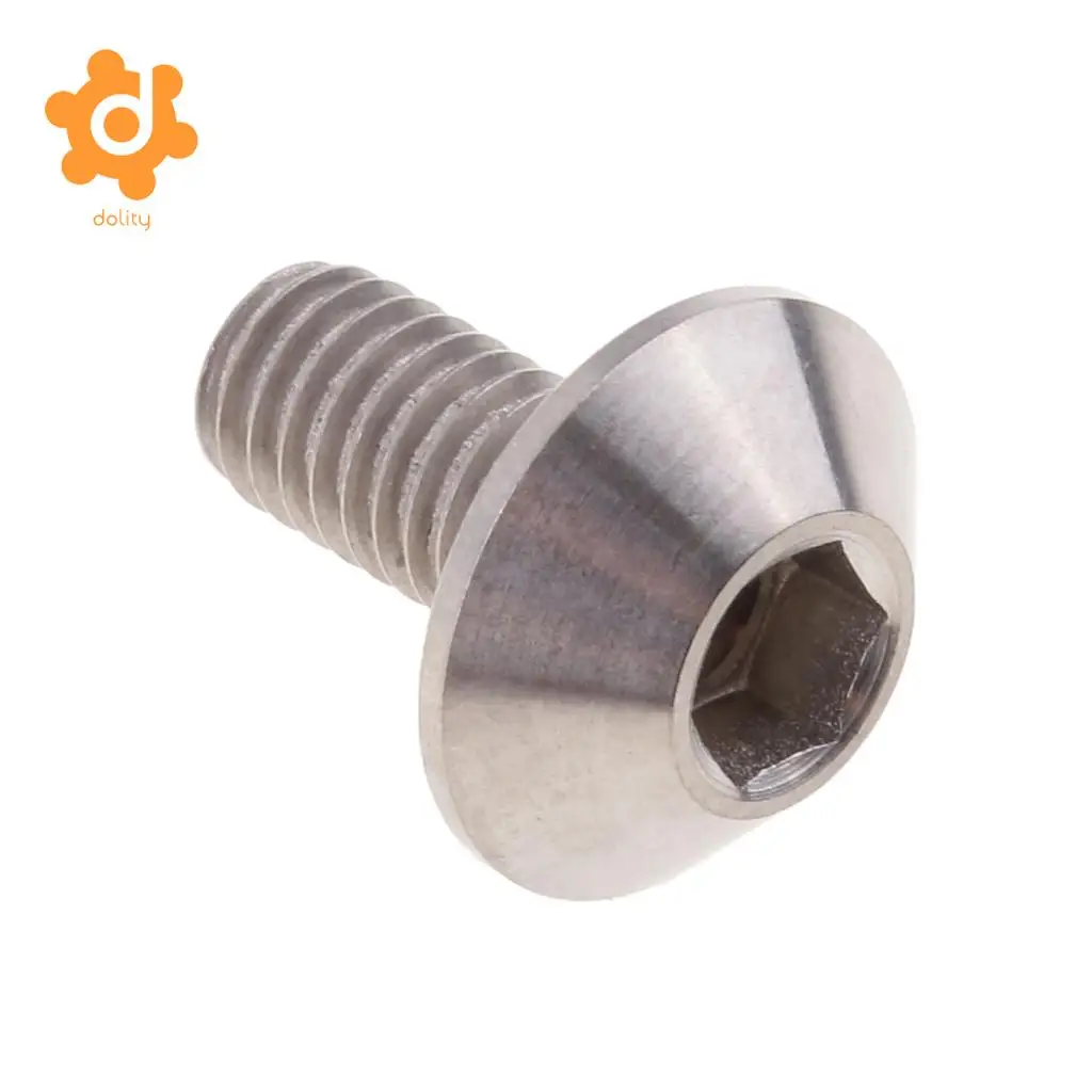 Titanium Motorcycle Disc Brake Rotor Mount Bolts Retaining Screw M6 x 12mm