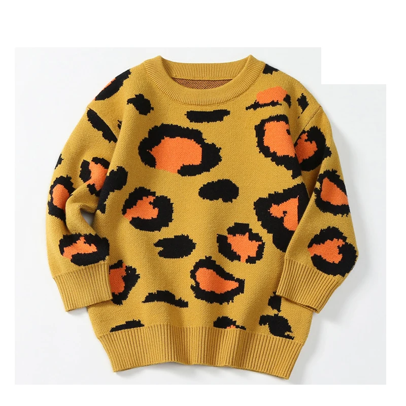 New Kids Boy Girls Sweater Leopard Children Sweater Warm Long Sleeve For Girls Knitwear Baby Girls Clothes Jumper LZ304
New Kids Boy Girls Sweater Leopard Children Sweater Warm Long Sleeve For Girls Knitwear Baby Girls Clothes Jumper LZ304