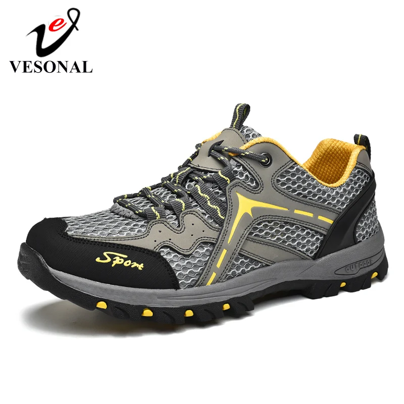 VESONAL 2019 New Summer Outdoor Hiking Mesh Sneakers Fashion Men Shoes Breathable Comfortable Casual Walking Footwear
VESONAL 2019 New Summer Outdoor Hiking Mesh Sneakers Fashion Men Shoes Breathable Comfortable Casual Walking Footwear