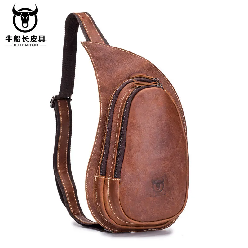 BULLCAPTAIN 2019 New Fashion Leather Crossbody Bag for Men Messenger Crazy Horse Leather Chest Bag Casual Shoulder Strap Pack
BULLCAPTAIN 2019 New Fashion Leather Crossbody Bag for Men Messenger Crazy Horse Leather Chest Bag Casual Shoulder Strap Pack