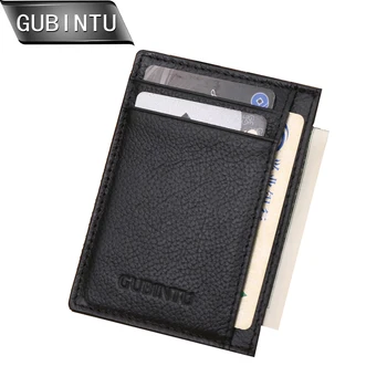 Gubintu Genuine Leather Men Slim Front Pocket Card Case Credit Super Thin Fashion Card Holder Trave Wallet Tarjetero Hombre
Gubintu Genuine Leather Men Slim Front Pocket Card Case Credit Super Thin Fashion Card Holder Trave Wallet Tarjetero Hombre