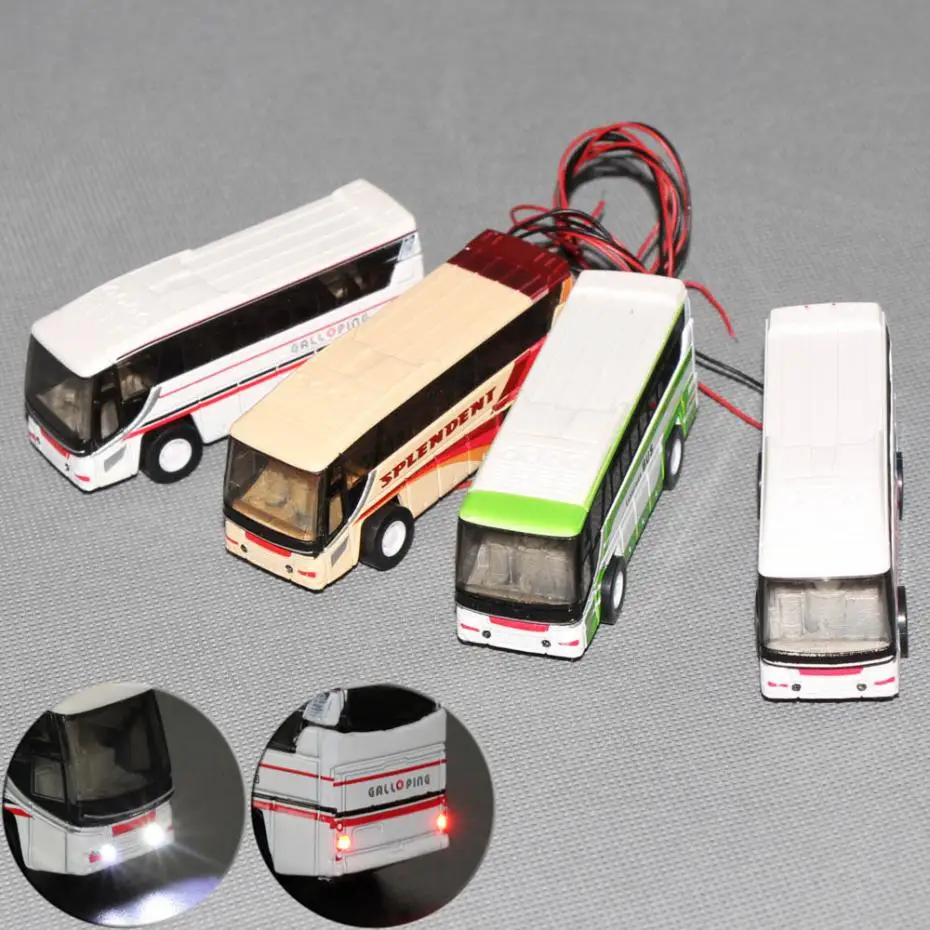 2PCS 1:100 Model Lighted Cars Bus With 12V LED Lights for Building Layout Diecast EBS10002 railway modeling
2PCS 1:100 Model Lighted Cars Bus With 12V LED Lights for Building Layout Diecast EBS10002 railway modeling