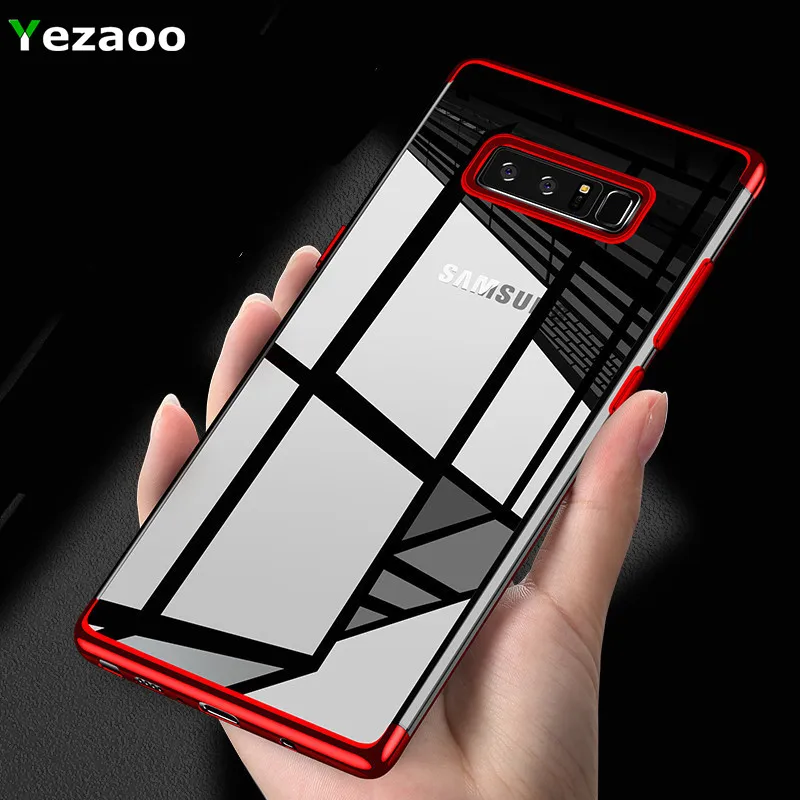 Силиконовый чехол yezaoo из ТПУ для Samsung Galaxy S9 S8 S10 plus 10E прозрачный мягкий S6 S7 edge note 10 +
