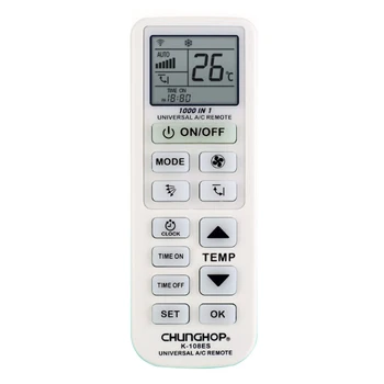 CHUNGHOP Universal A/C controller Air Conditioner air conditioning remote control K-108es USE FOR TOSHIBA PANASONIC SANYO
CHUNGHOP Universal A/C controller Air Conditioner air conditioning remote control K-108es USE FOR TOSHIBA PANASONIC SANYO